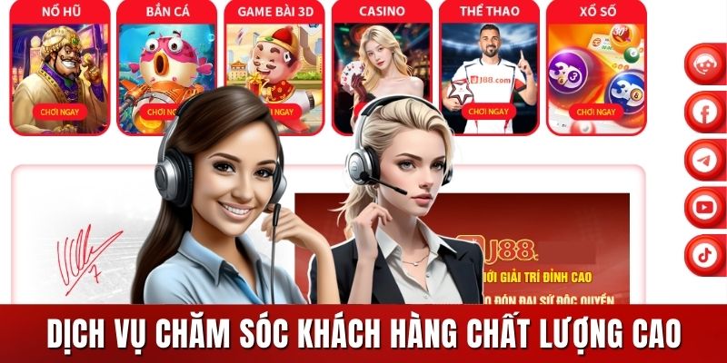 Dịch vụ chăm sóc khách hàng tại nhà cái có chất lượng cao