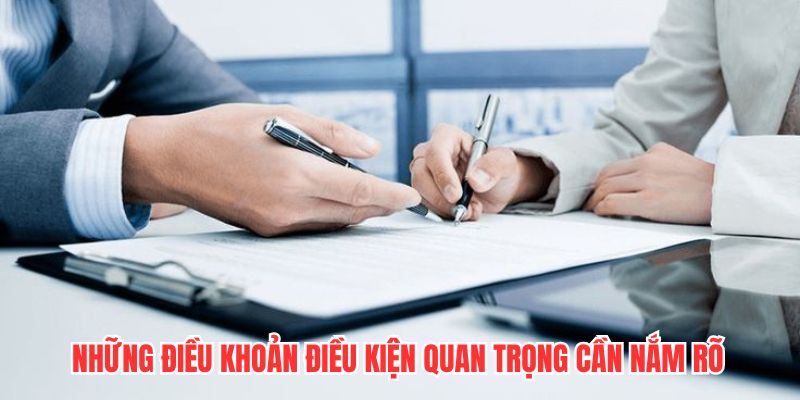 Những điều khoản điều kiện quan trọng người chơi cần nắm rõ